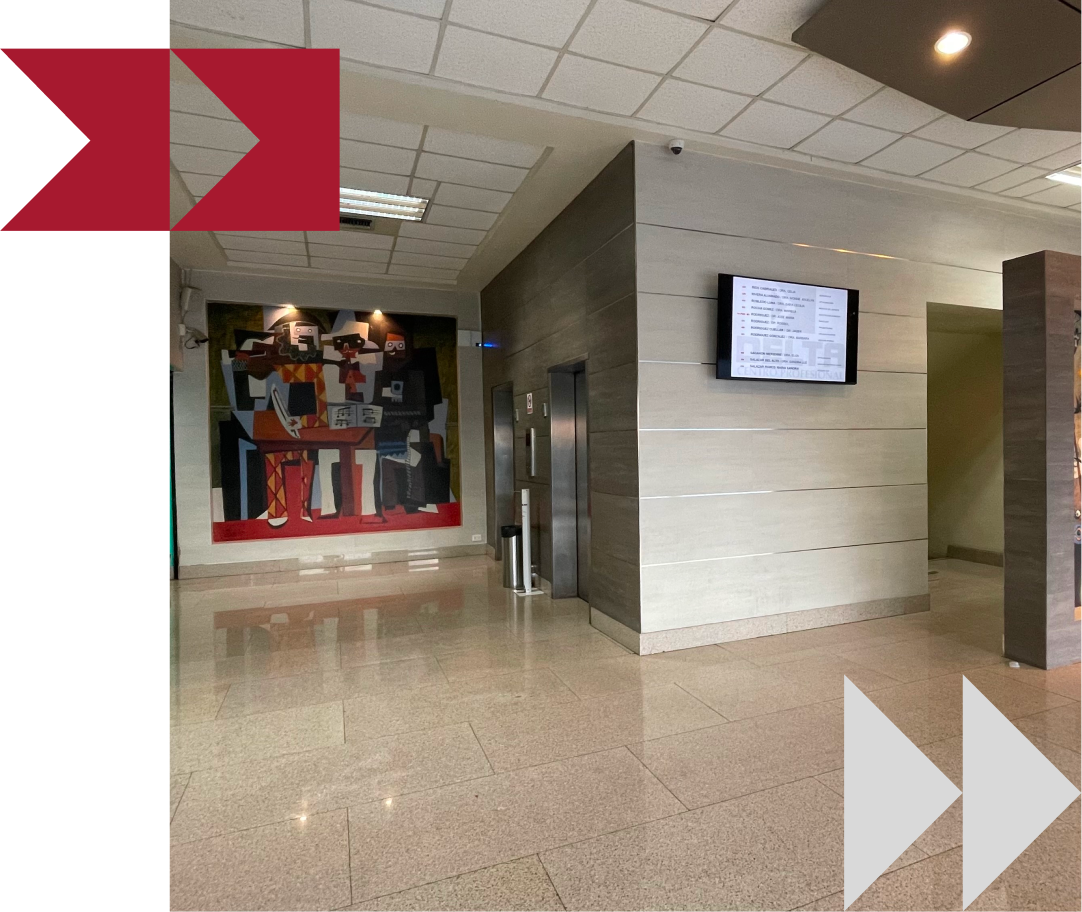 Imagen del Lobby del edificio Delta en Monterrey