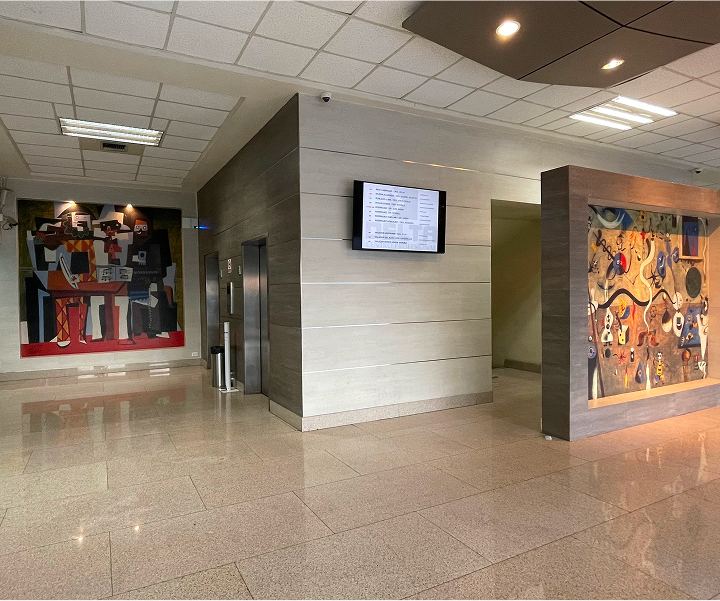 Imagen mostrando el interior del Edificio Delta